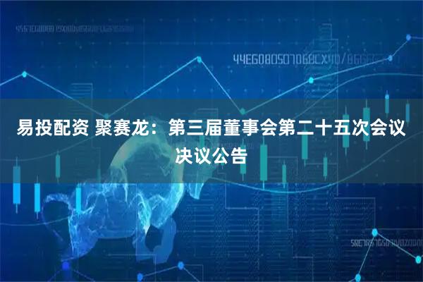 易投配资 聚赛龙：第三届董事会第二十五次会议决议公告