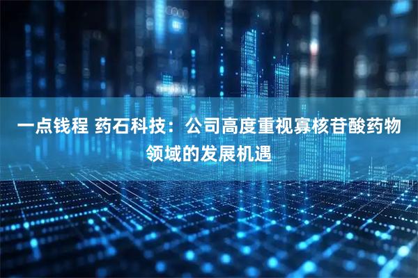 一点钱程 药石科技：公司高度重视寡核苷酸药物领域的发展机遇
