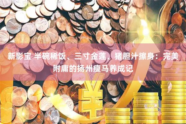 新影宝 半碗稀饭、三寸金莲、猪胆汁擦身：完美附庸的扬州瘦马养成记